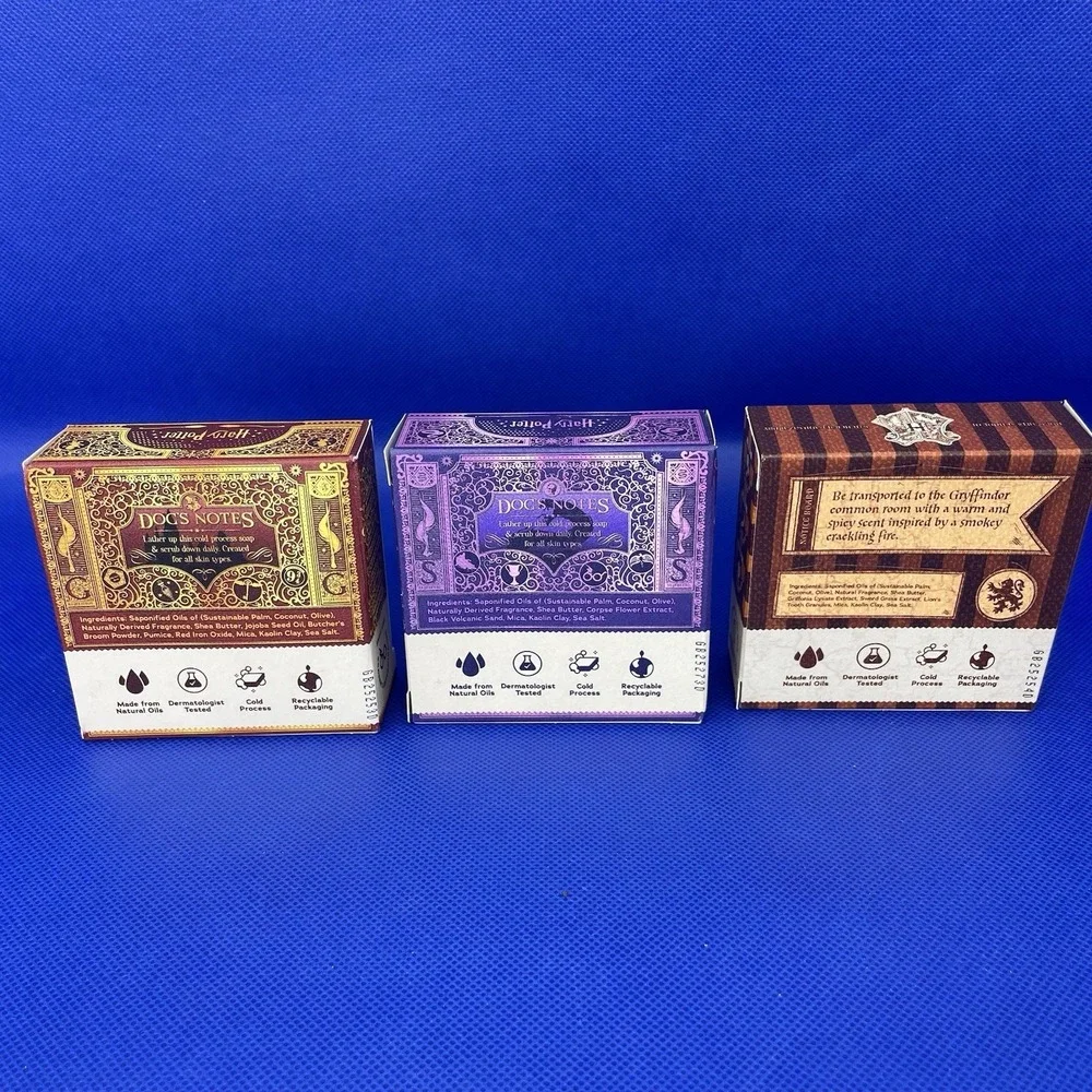 Dr. Squatch Men's Natural Harry Potter LIMITED EDITION Soap-3 Pack Gift Set